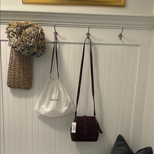 Brahmin eggplant Crossbody Bag